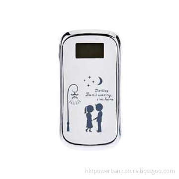 Couple Set 7800mAh Portable Power Bank for Mobile Devices White